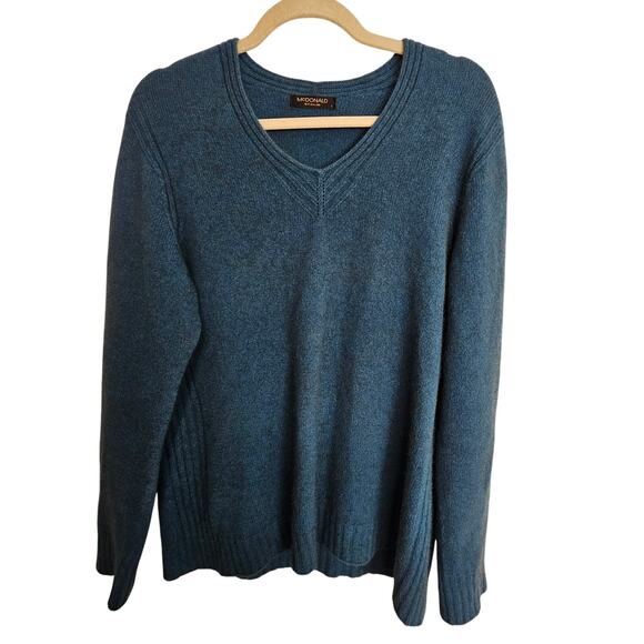 McDonald New Zealand Womens Wool Sweater Size L Classic Preppy Quiet Luxury Ivy - Picture 1 of 7